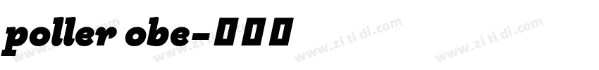 poller obe字体转换